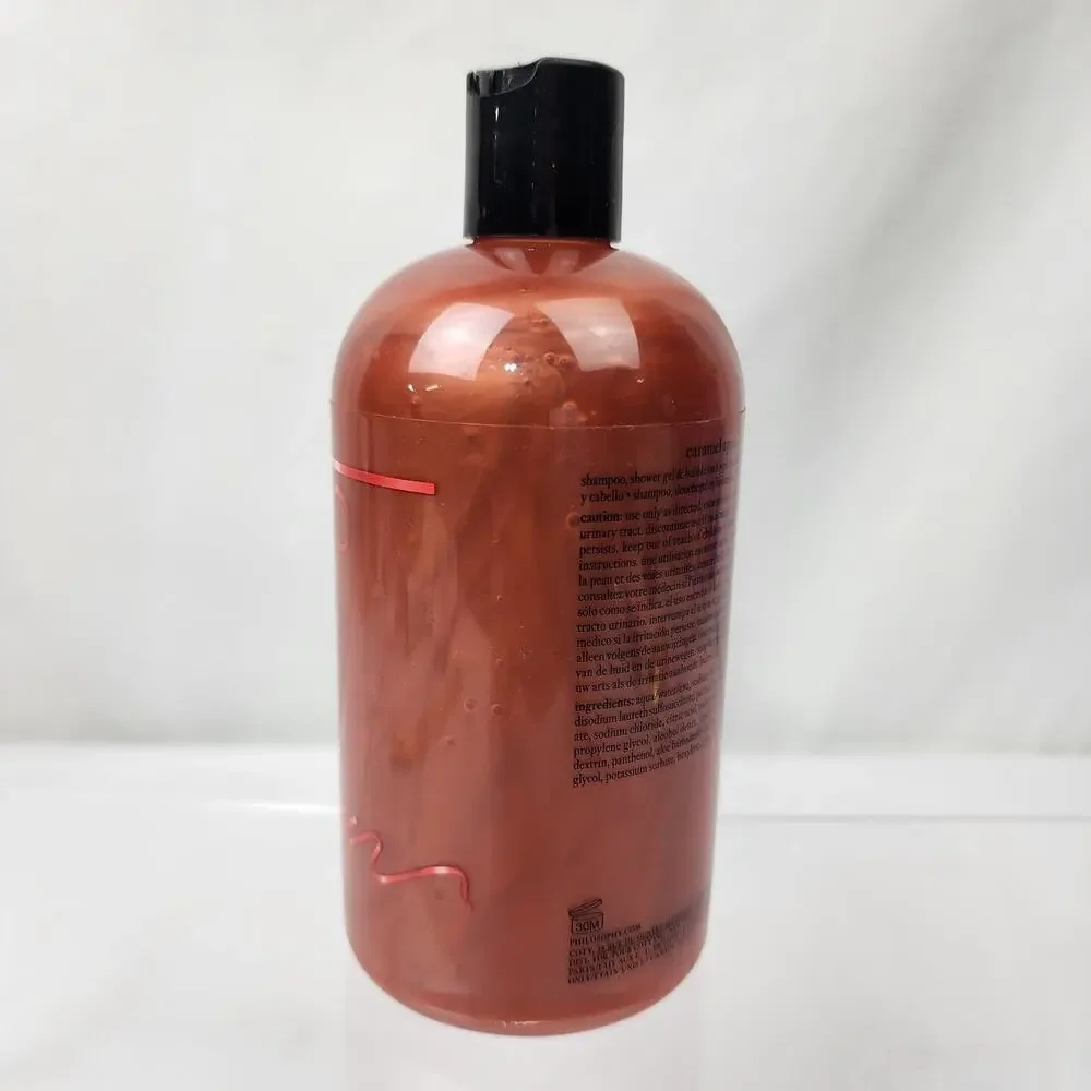 Philosophy Caramel Apple 3 in 1 Shampoo Shower Gel Body Wash 16 oz NEW